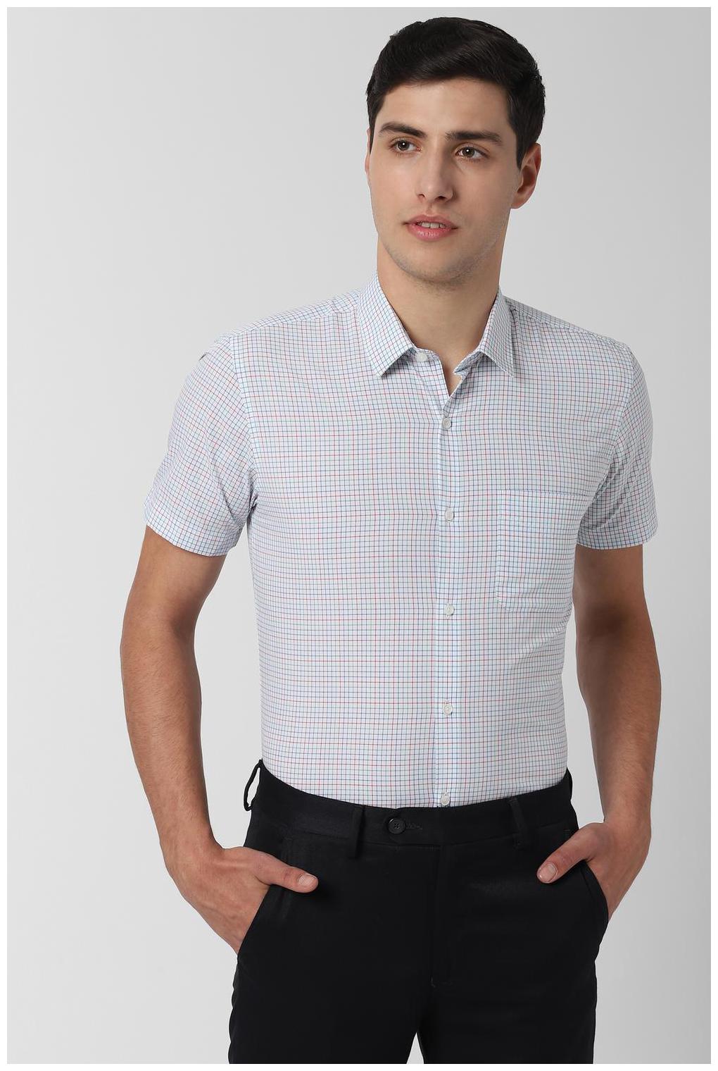 

Peter England Men Slim fit Formal Shirt - Blue