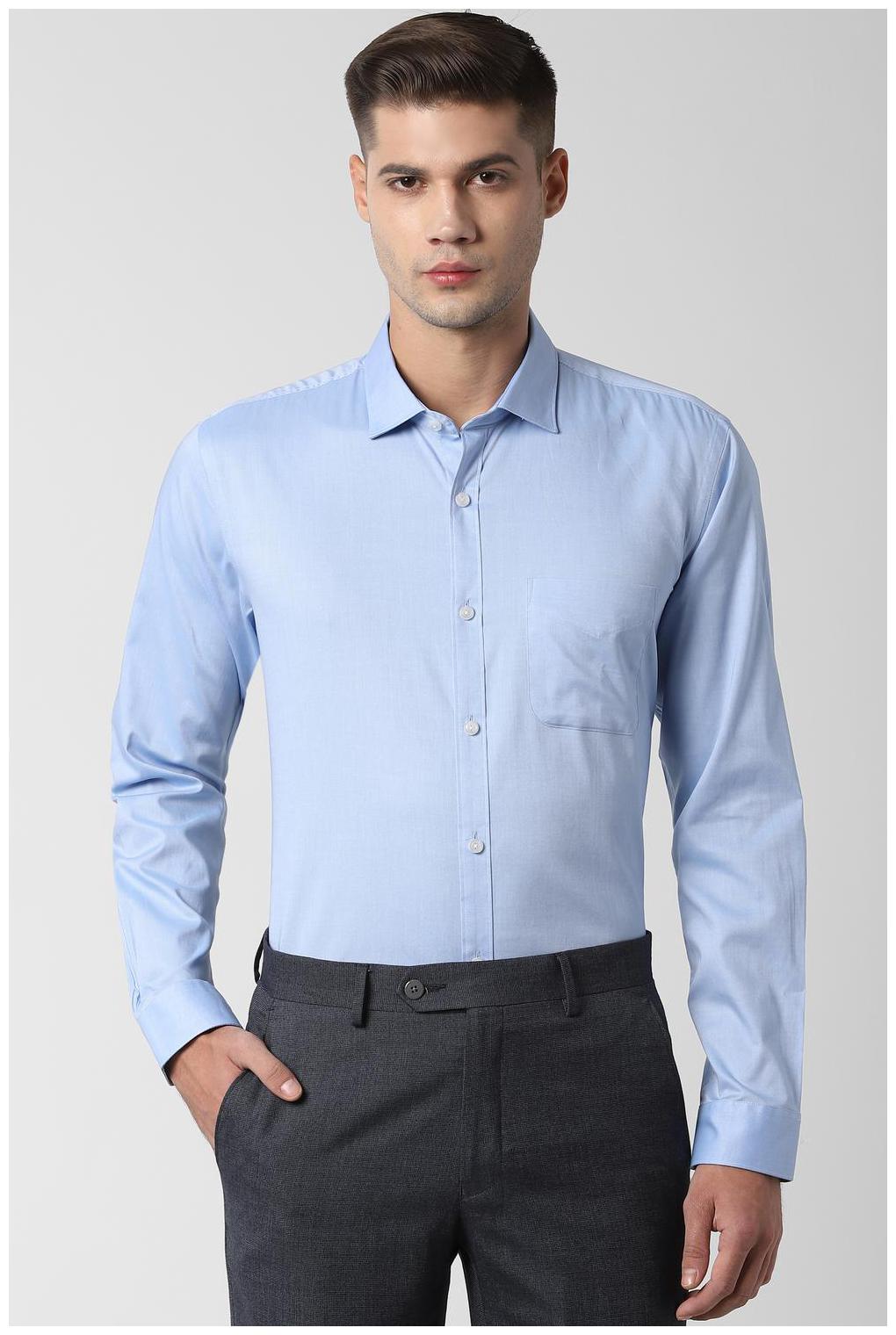 

Peter England Men Regular fit Formal Shirt - Blue