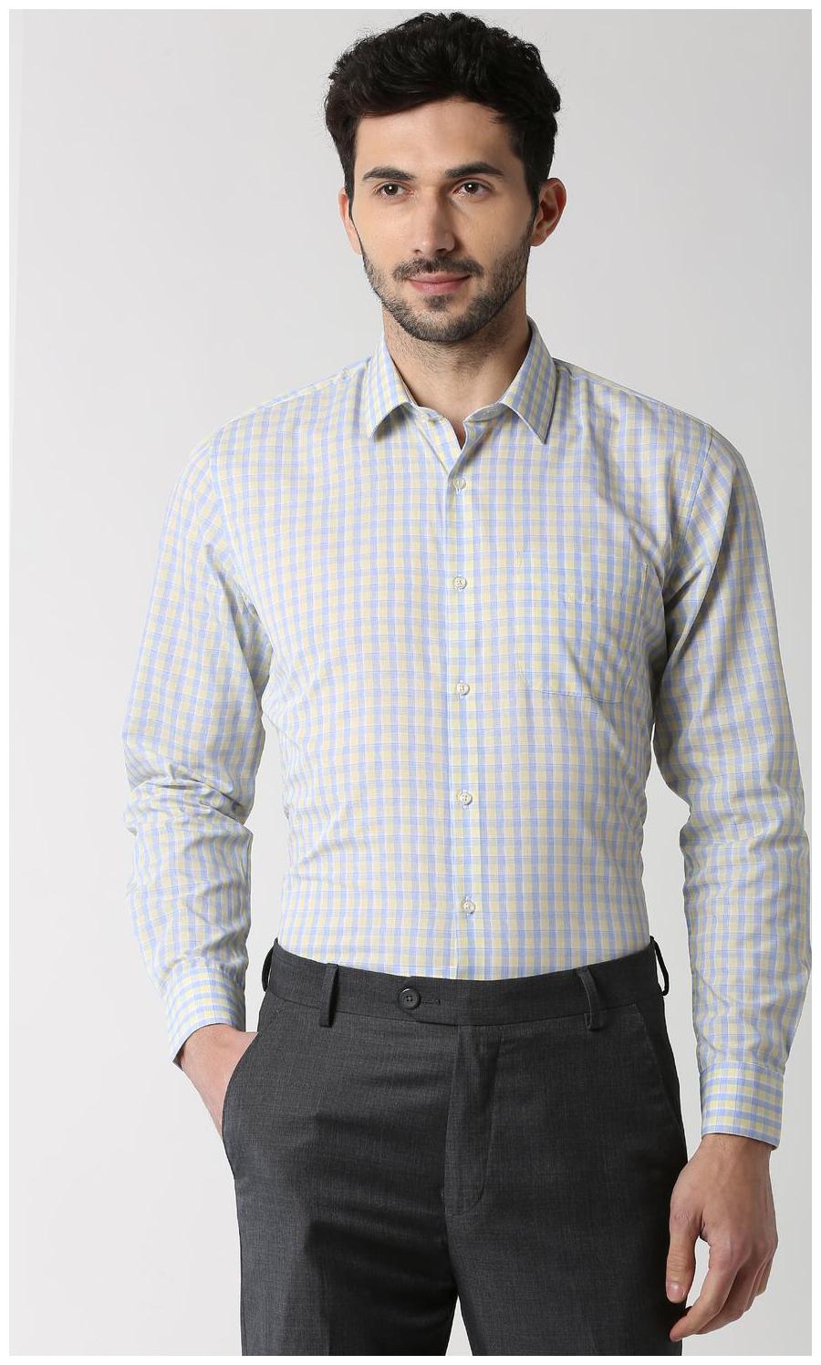 

Peter England Men Slim fit Formal Shirt - Grey