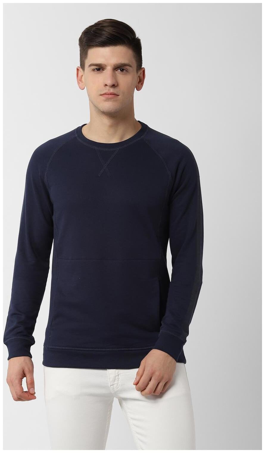 

Peter England Men Blue Round neck Sweatshirt