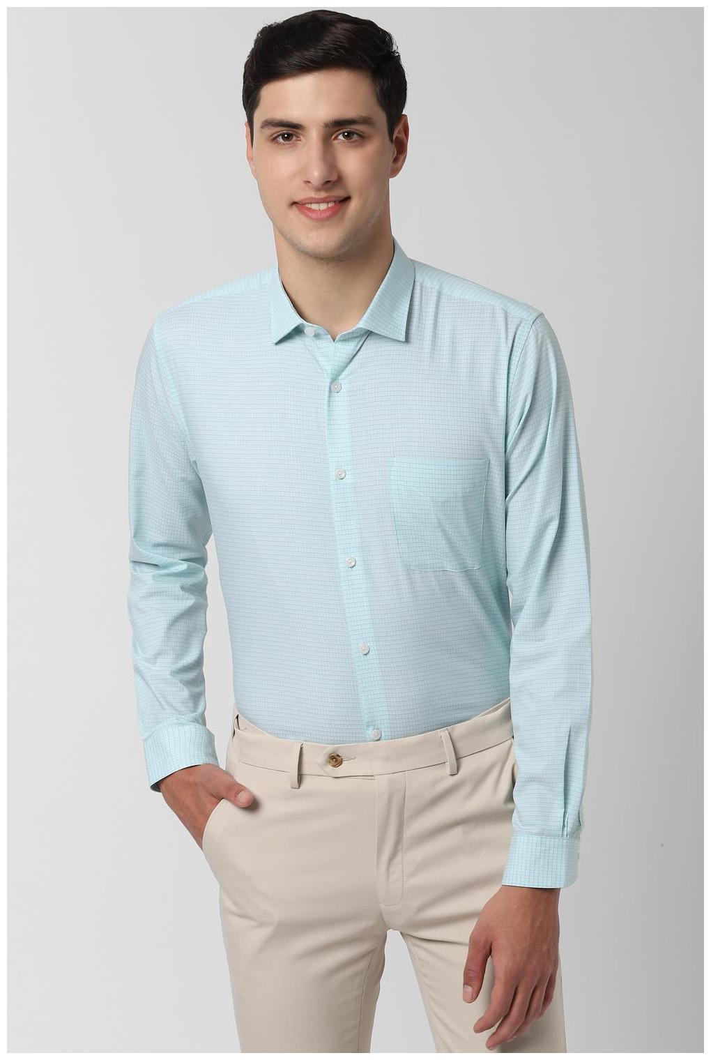 

Peter England Men Regular fit Formal Shirt - Blue