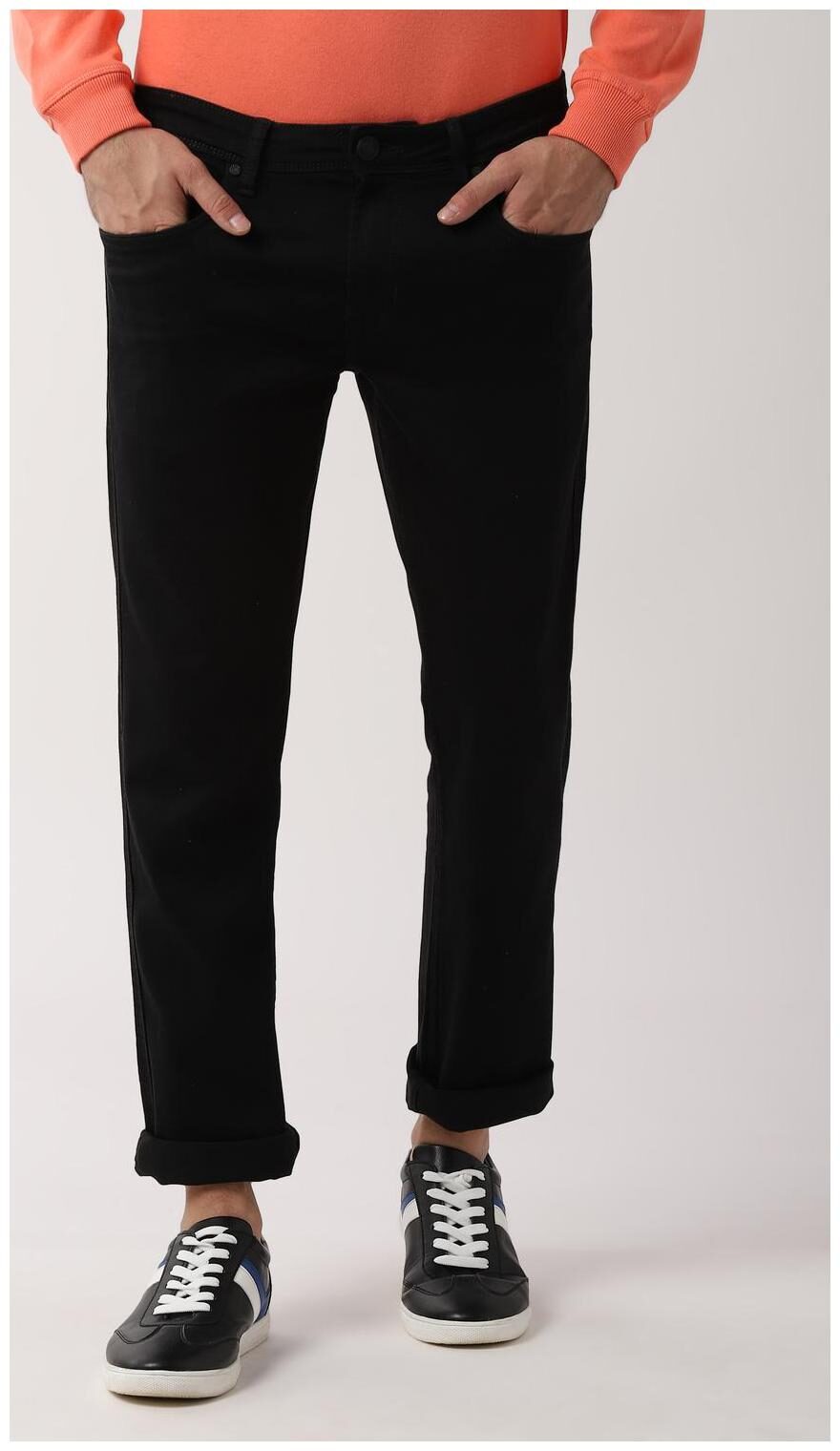 

Peter England Men Black Skinny Fit Jeans