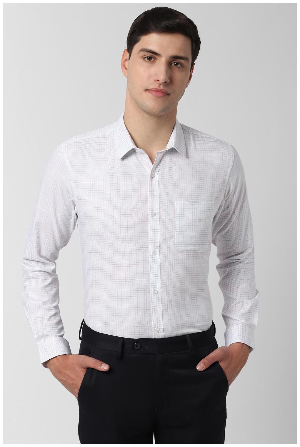 

Peter England Men Slim fit Formal Shirt - White