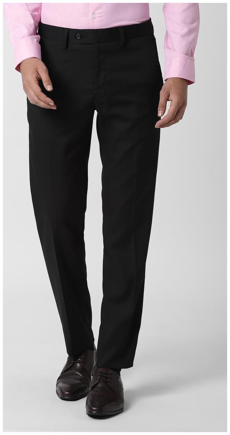 

Peter England Men Textured Slim Fit Formal Trouser - Black