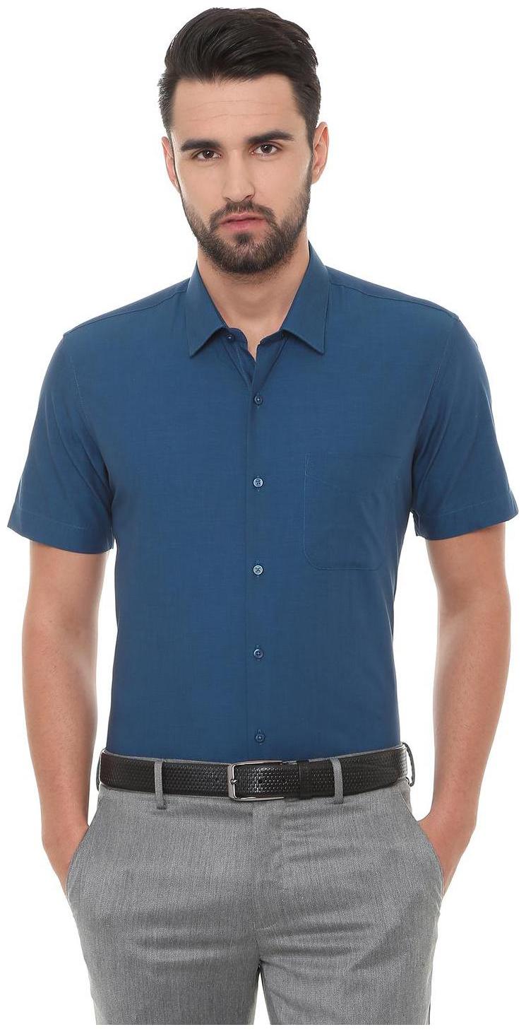 

Peter England Men Slim fit Formal Shirt - Blue