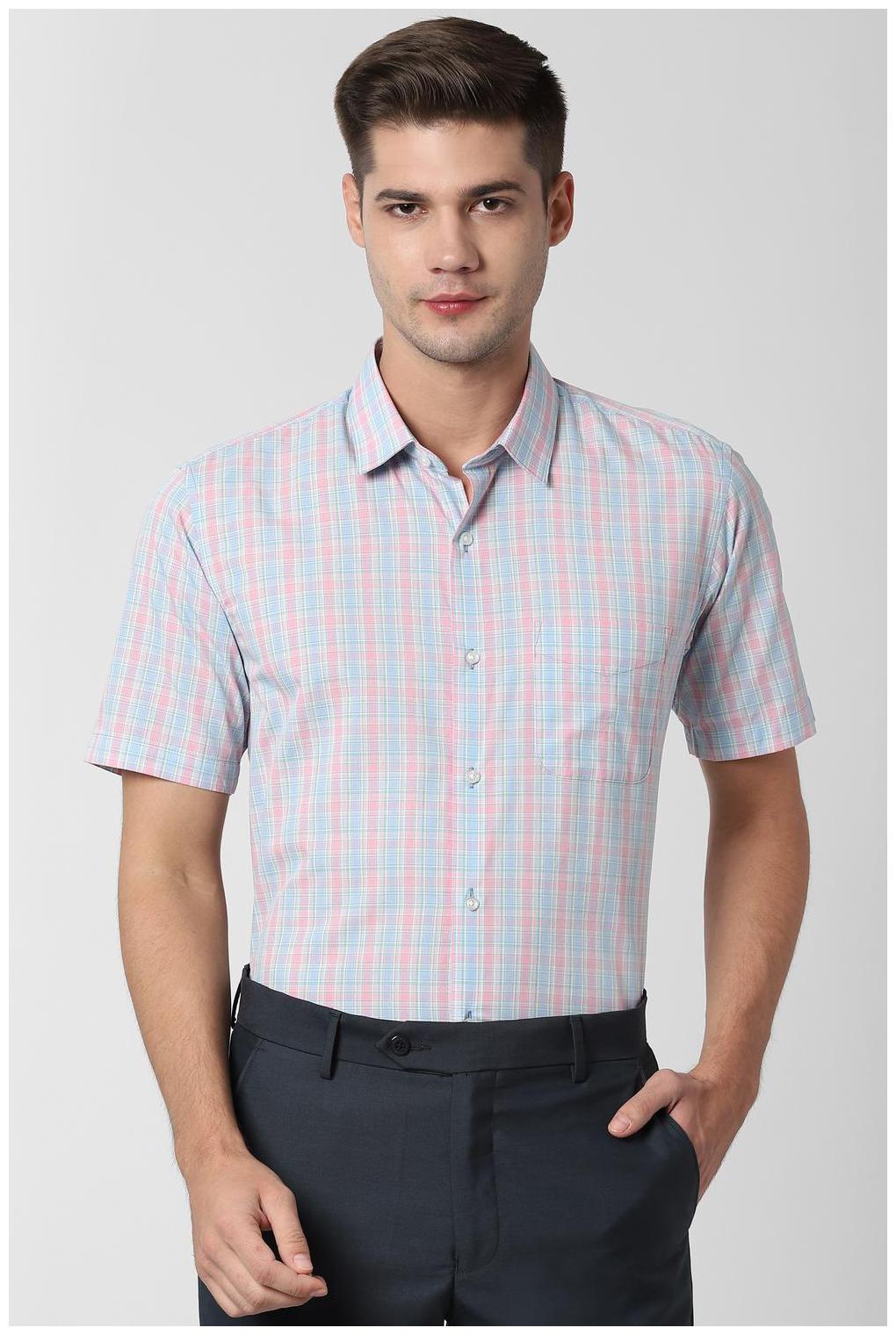 

Peter England Men Regular fit Formal Shirt - Blue