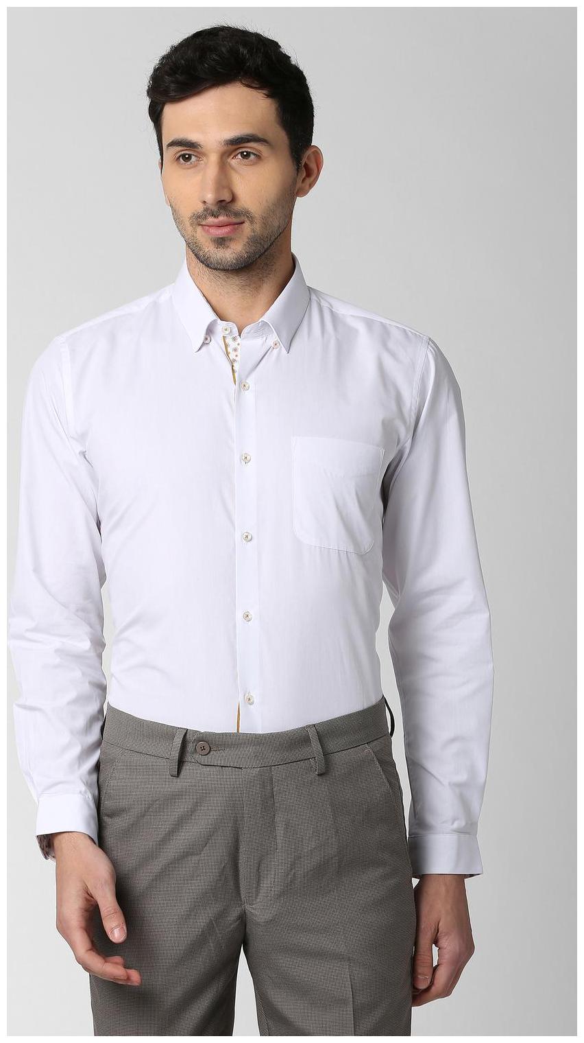 

Peter England Men Slim fit Formal Shirt - White
