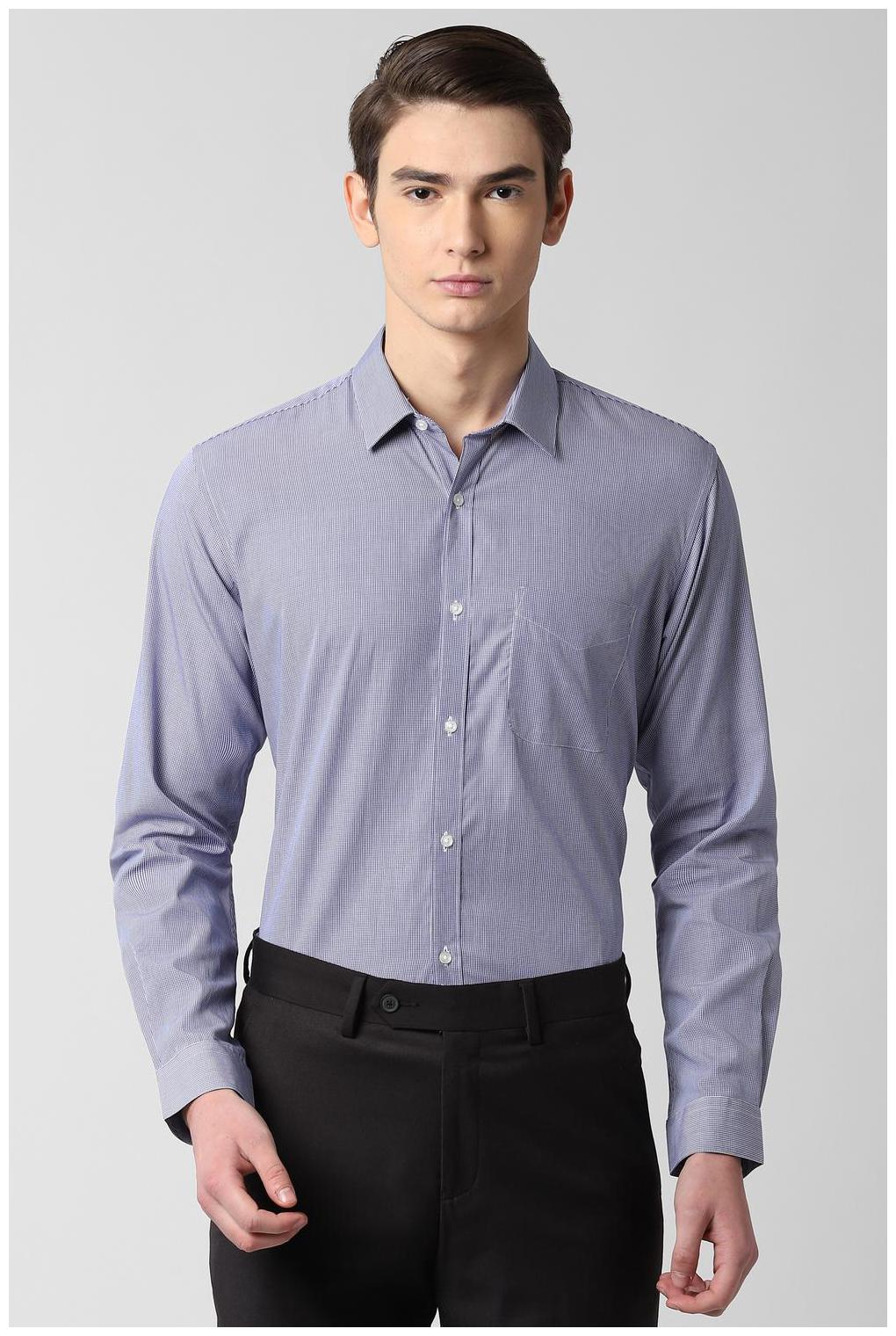 

Peter England Men Regular fit Formal Shirt - Blue
