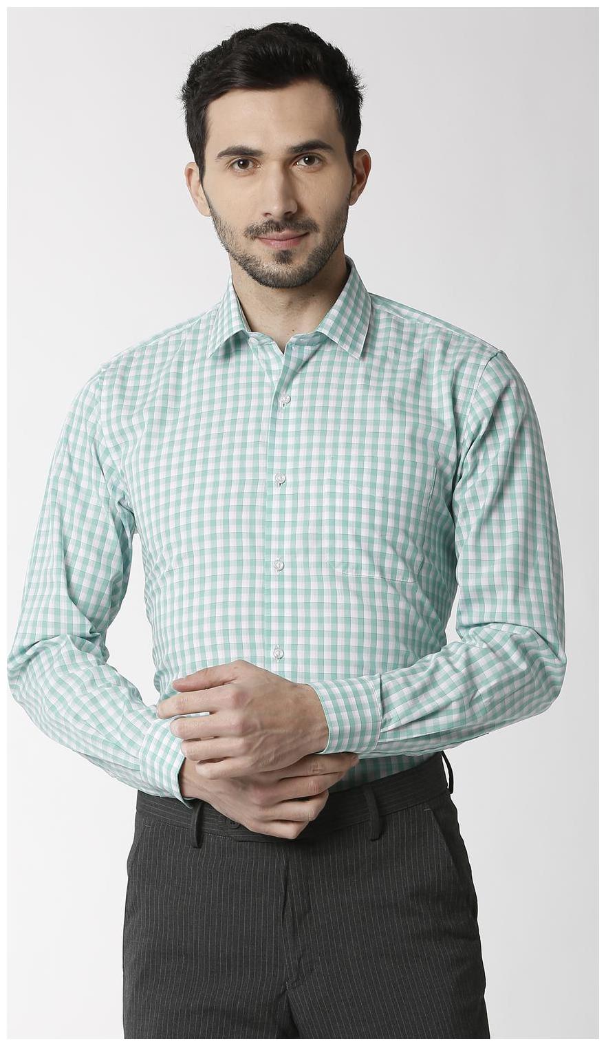 

Peter England Men Regular fit Formal Shirt - Blue
