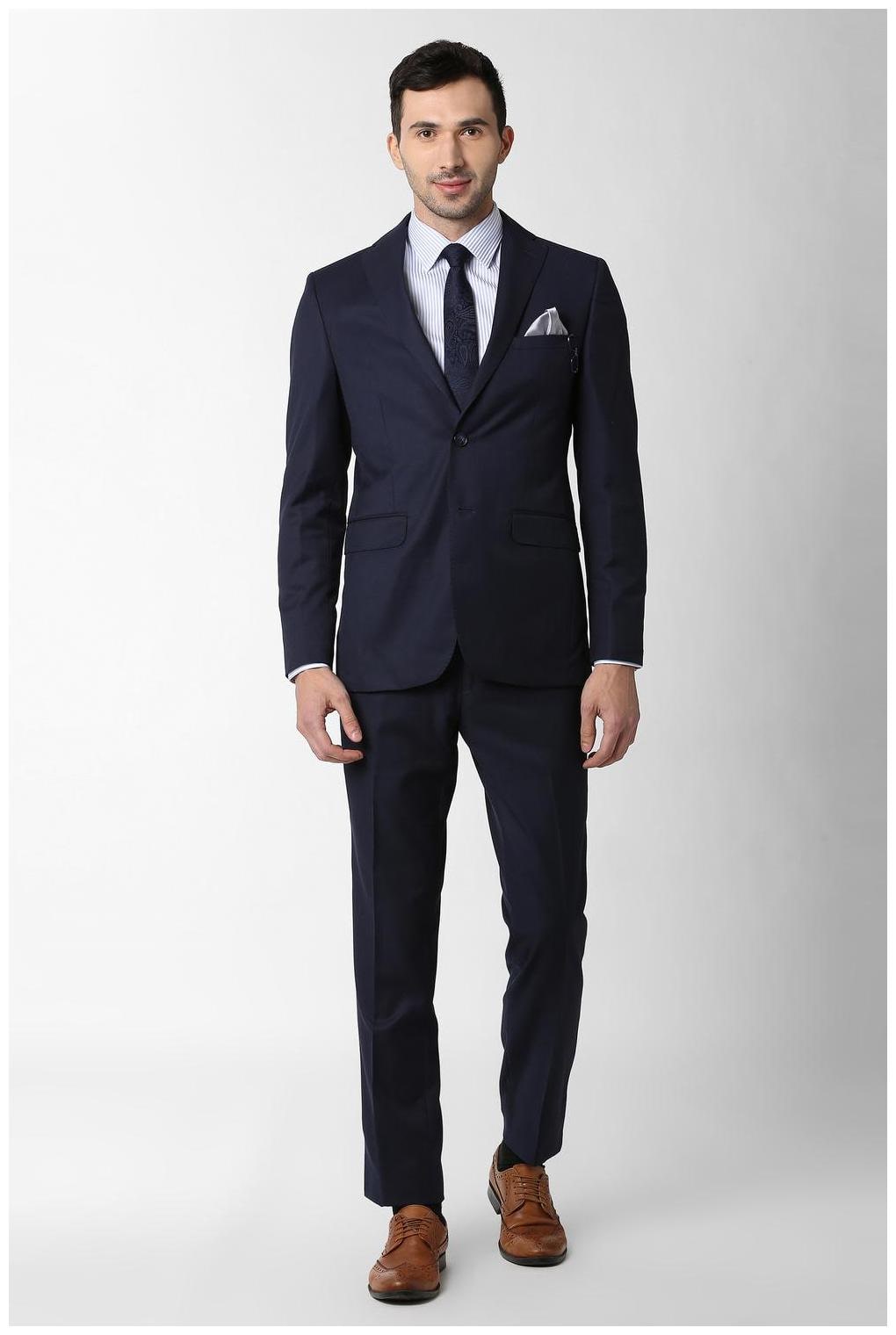 

Peter England Blue Two Piece Suit