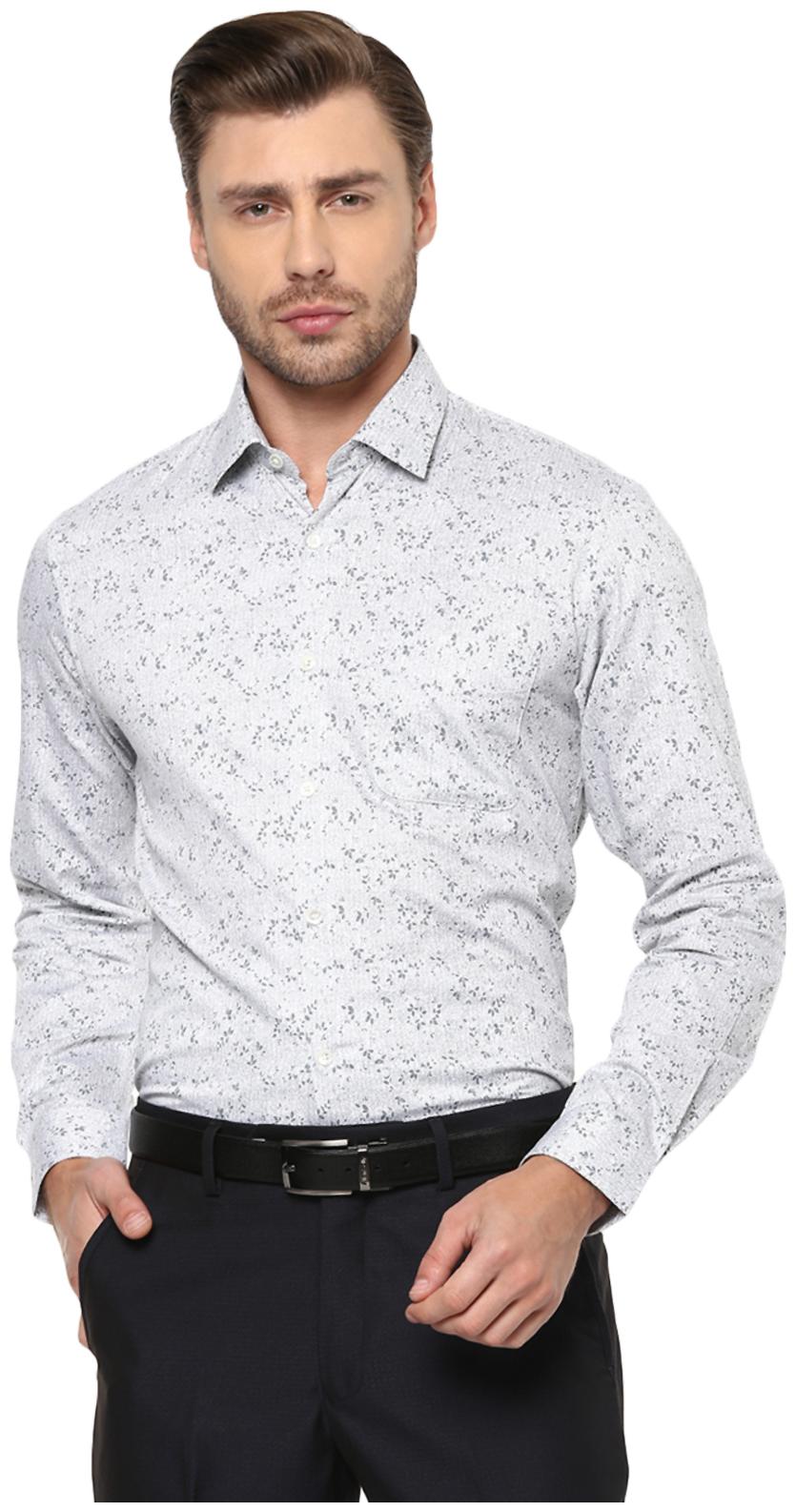 

Peter England Men Slim fit Formal Shirt - White