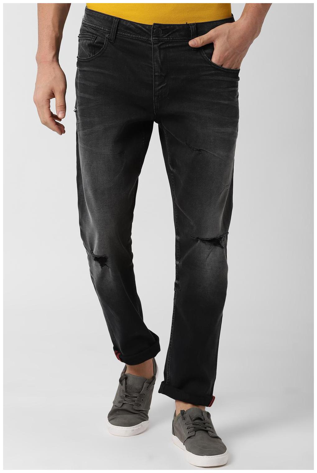 

Peter England Men Black Slim Fit Jeans