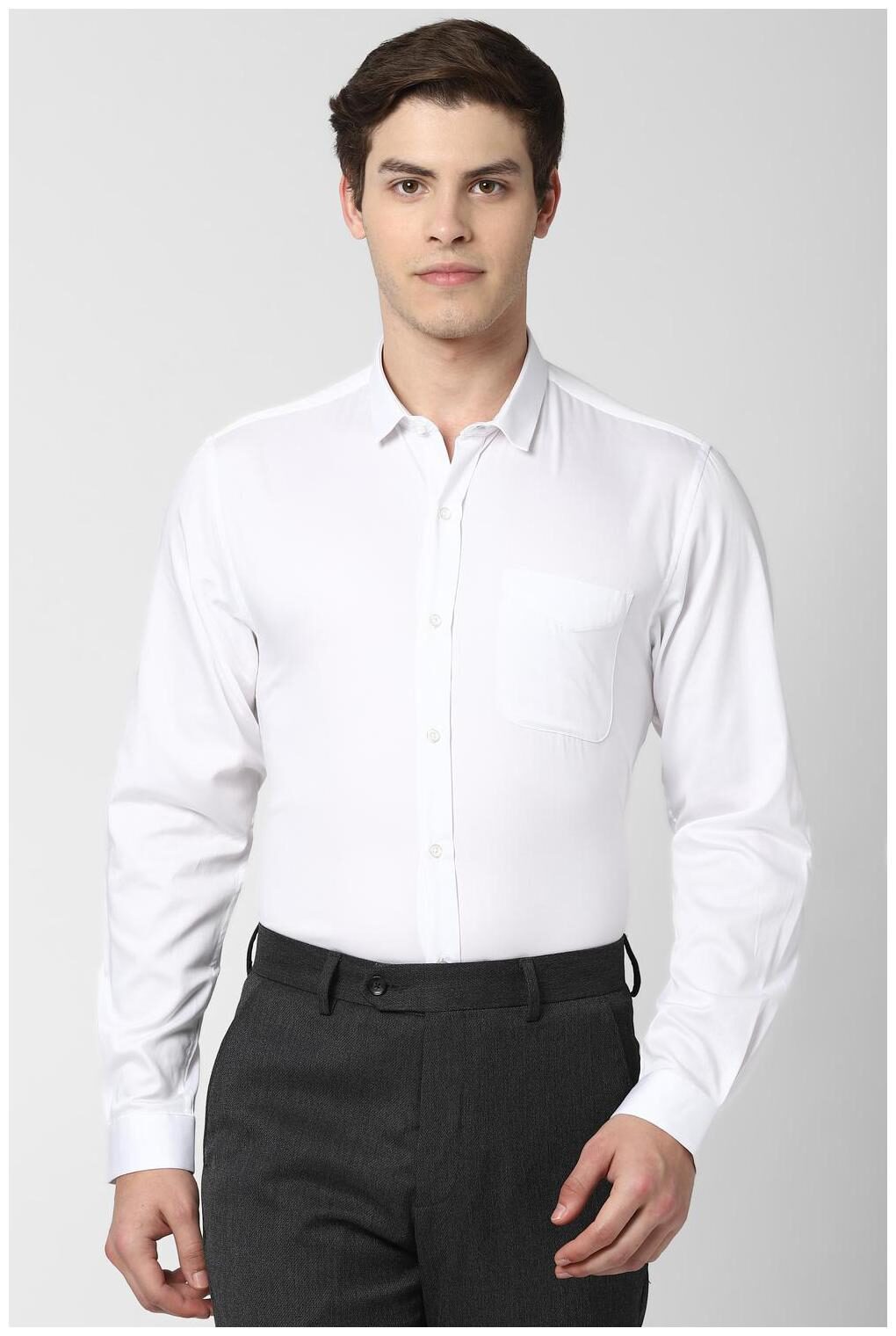 

Peter England Men Slim fit Formal Shirt - White