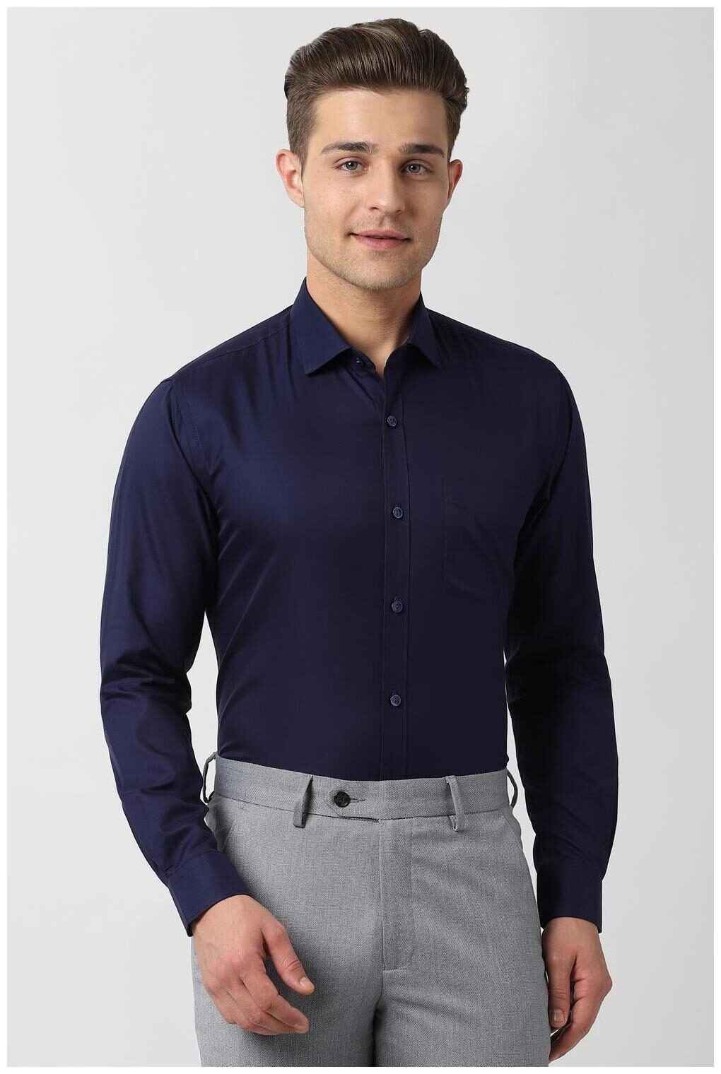 

Peter England Men Regular fit Formal Shirt - Blue