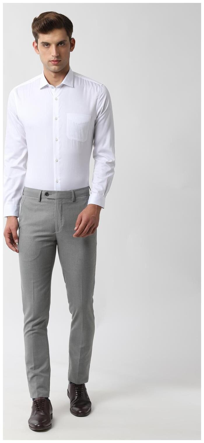 

Peter England Men Slim fit Formal Shirt - White