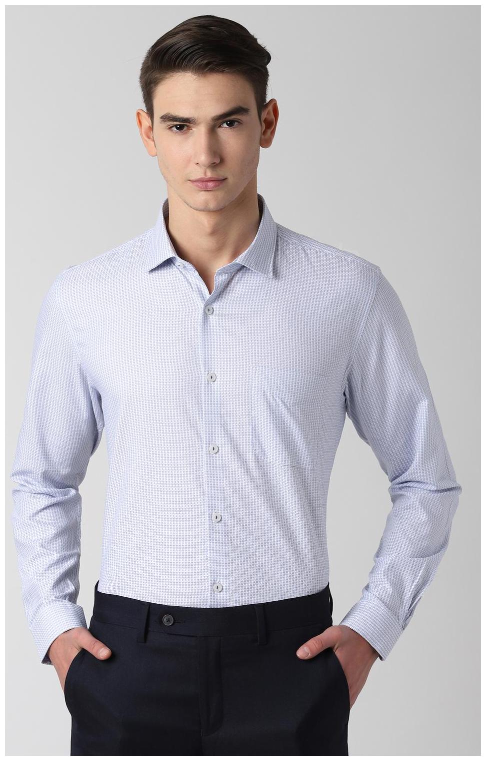 

Peter England Men Regular fit Formal Shirt - Blue