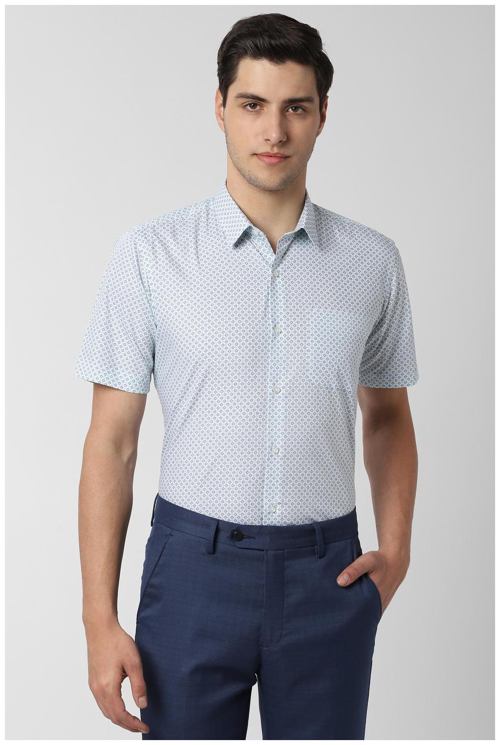 

Peter England Men Regular fit Formal Shirt - Blue