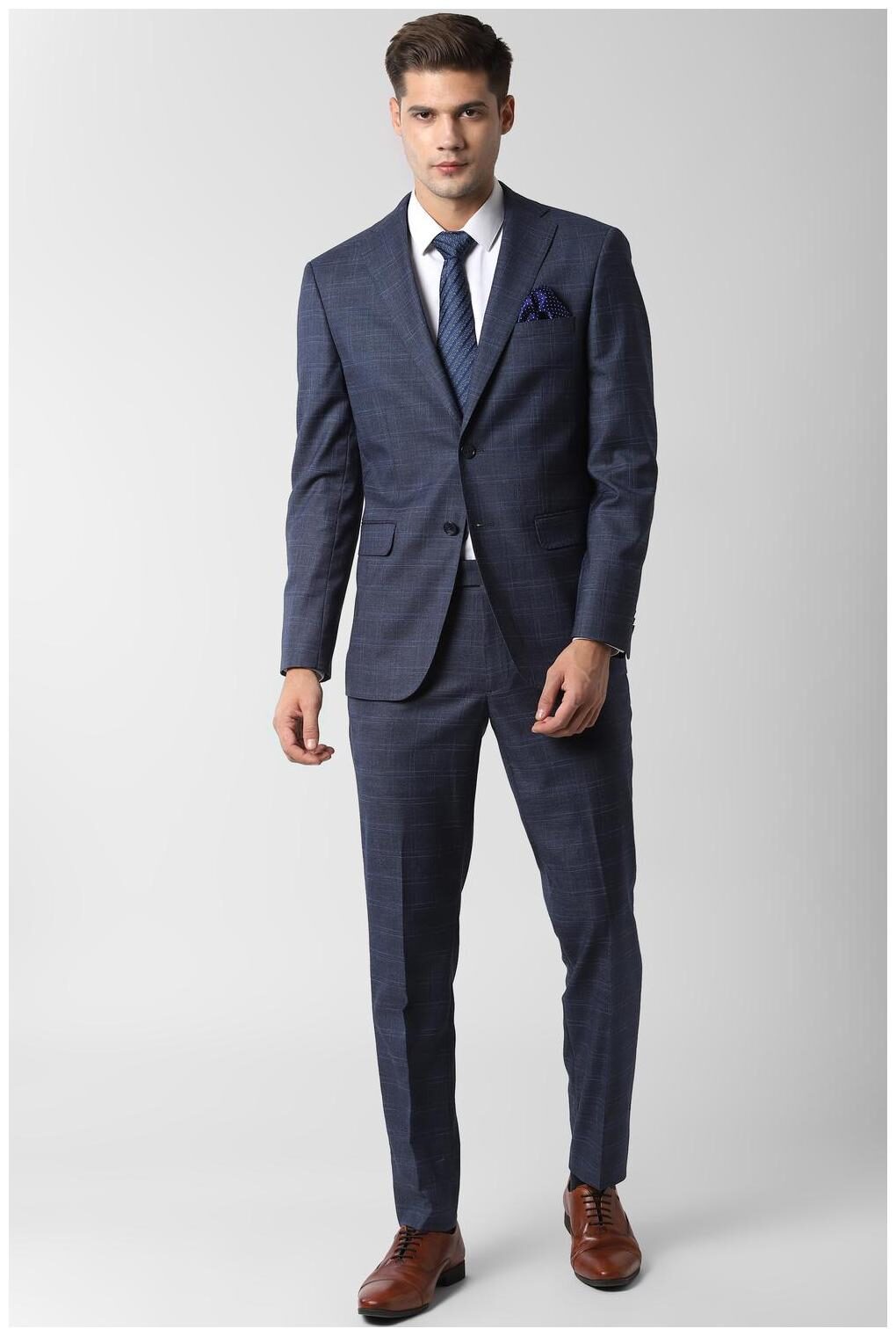 

Peter England Blue Two Piece Suit