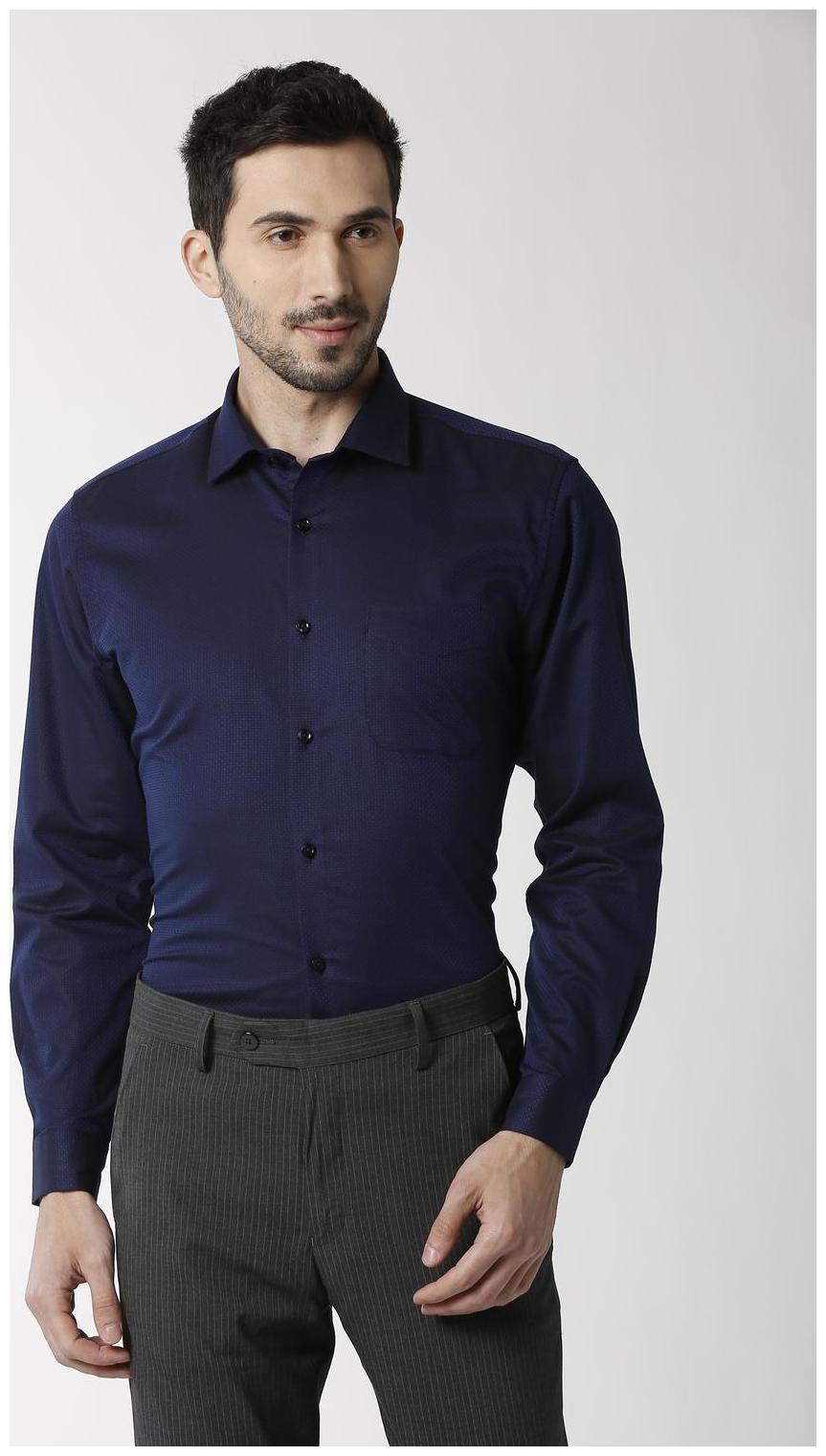 

Peter England Men Regular fit Formal Shirt - Blue