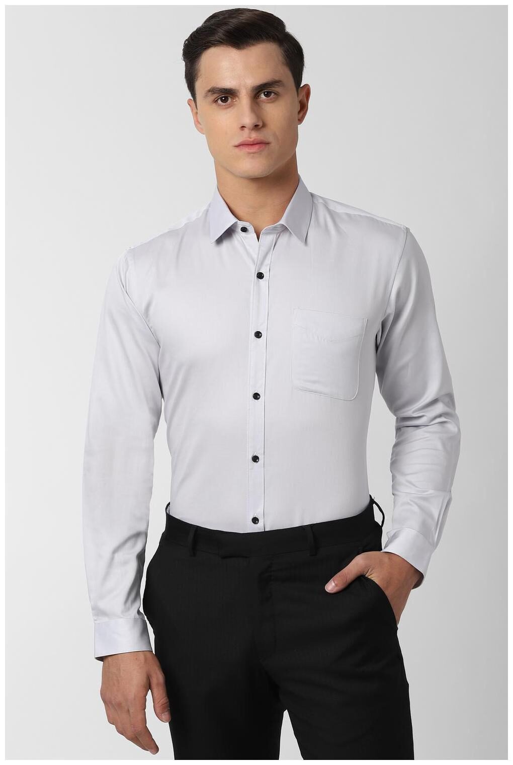 

Peter England Men Regular fit Formal Shirt - Grey