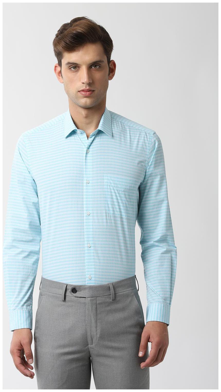

Peter England Men Regular fit Formal Shirt - Blue