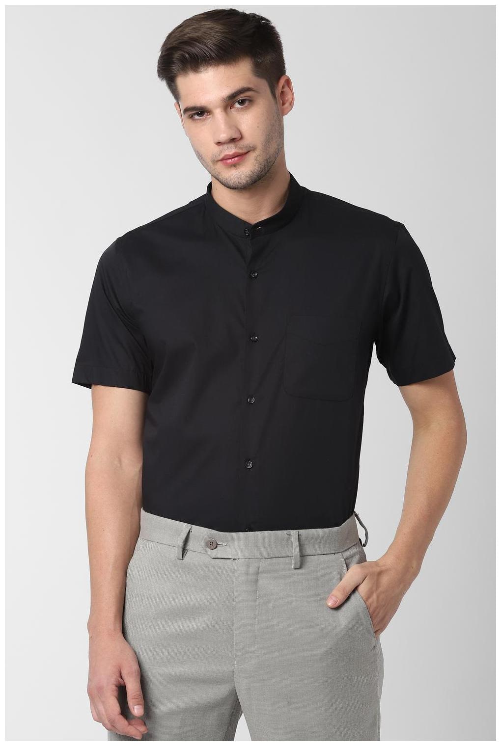 

Peter England Men Slim fit Formal Shirt - Black