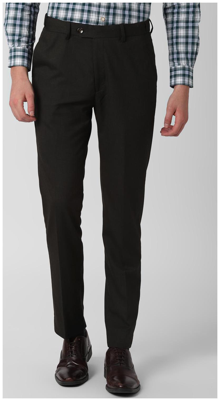 

Peter England Men Textured Slim Fit Formal Trouser - Black