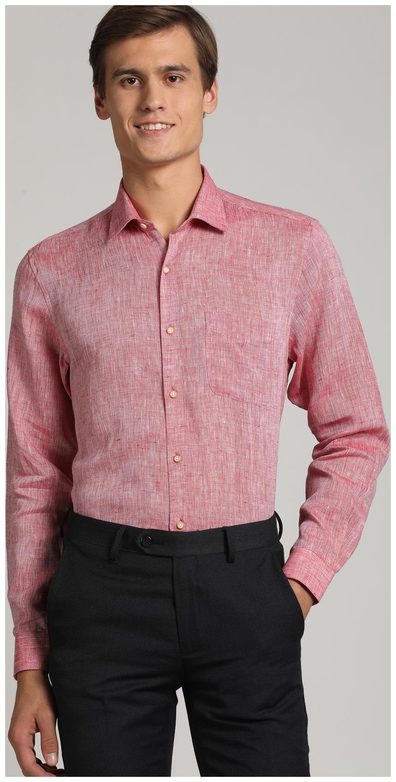 

Peter England Men Regular fit Formal Shirt - Red