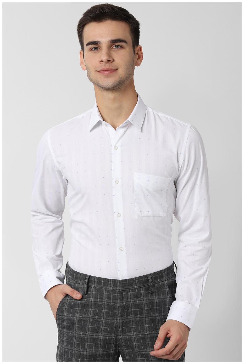 

Peter England Men Slim fit Formal Shirt - White