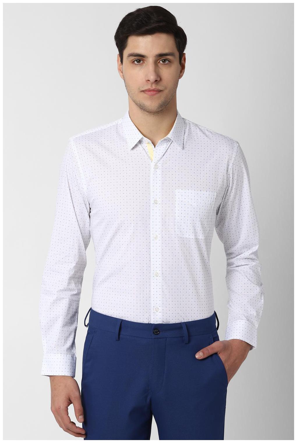 

Peter England Men Slim fit Formal Shirt - White