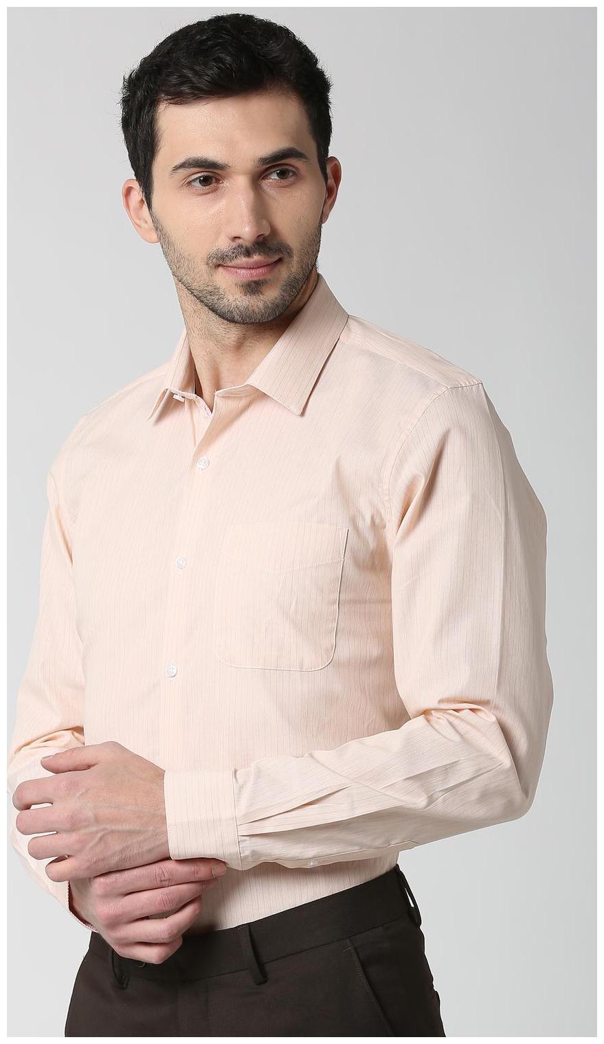 

Peter England Men Slim fit Formal Shirt - Pink