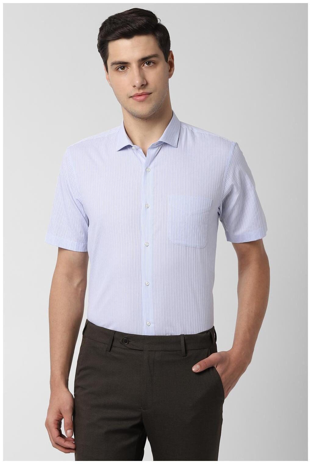 

Peter England Men Regular fit Formal Shirt - Blue