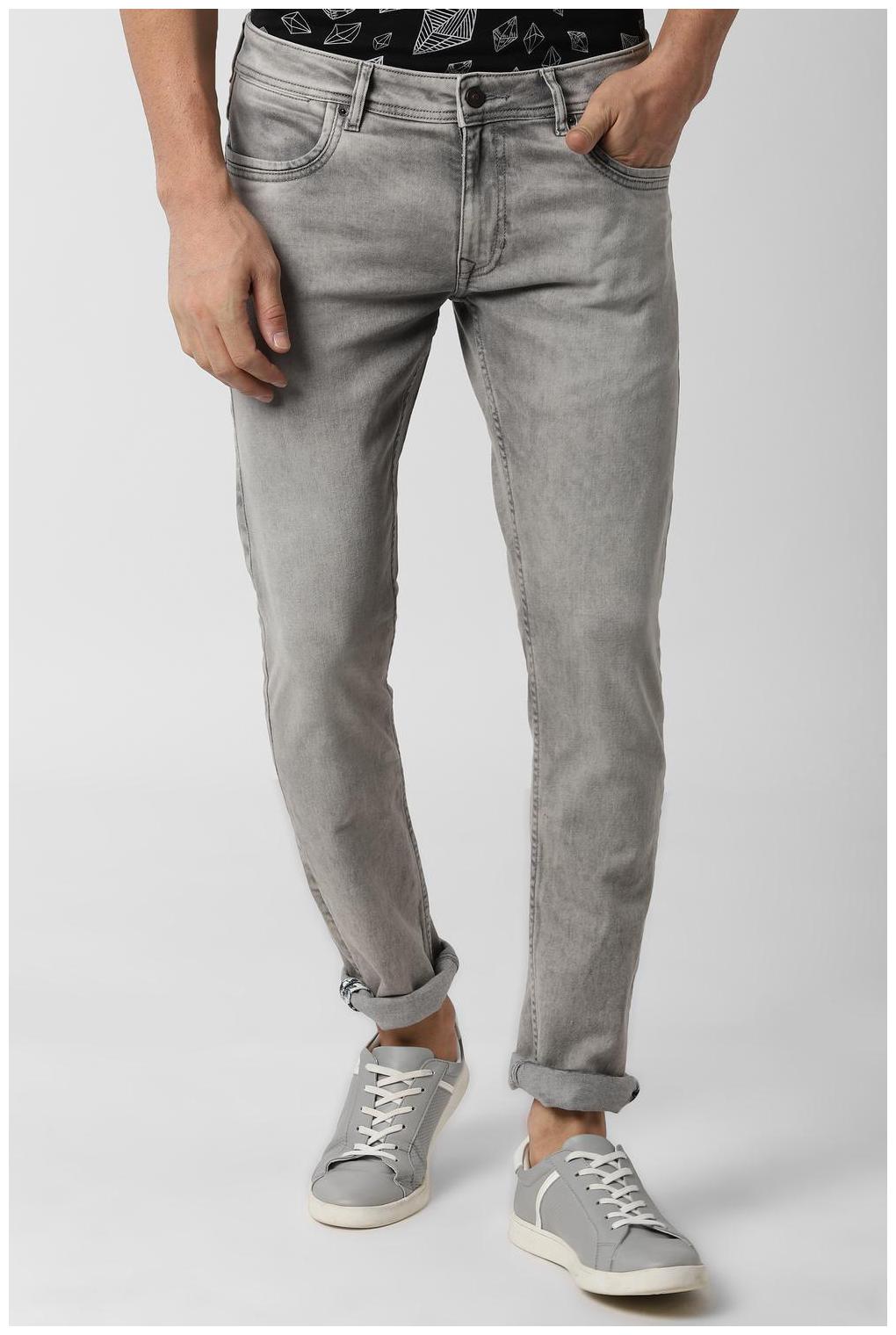 

Peter England Men Grey Slim Fit Jeans