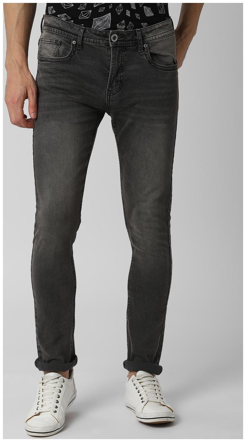 

Peter England Men Grey Slim Fit Jeans