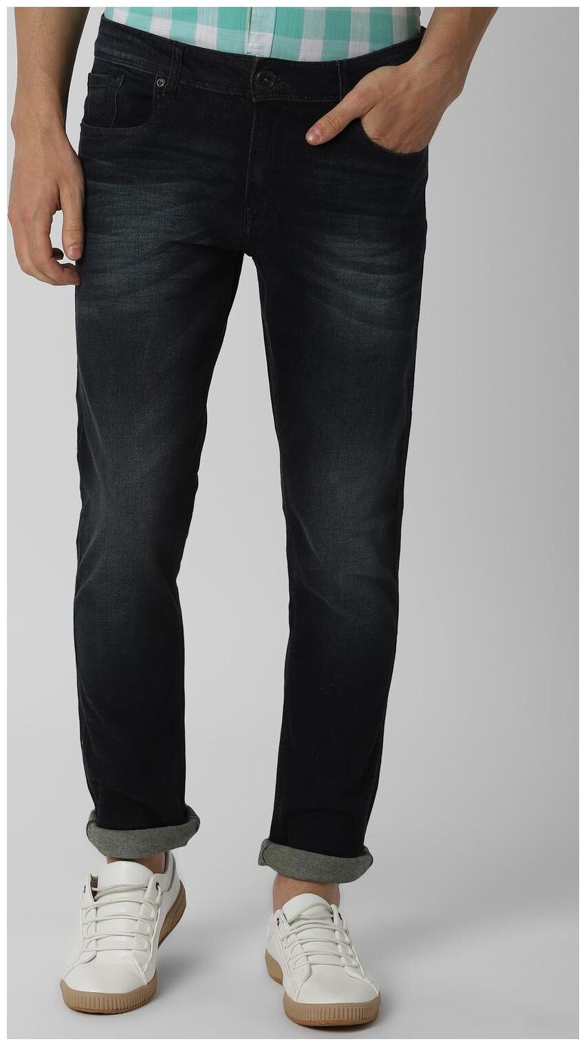 

Peter England Men Navy Blue Slim Fit Jeans