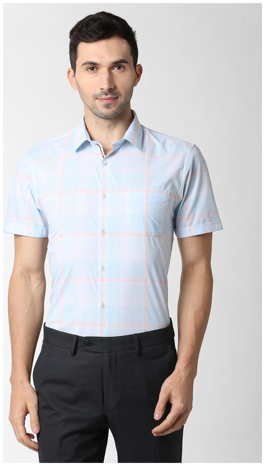

Peter England Men Slim fit Formal Shirt - Blue