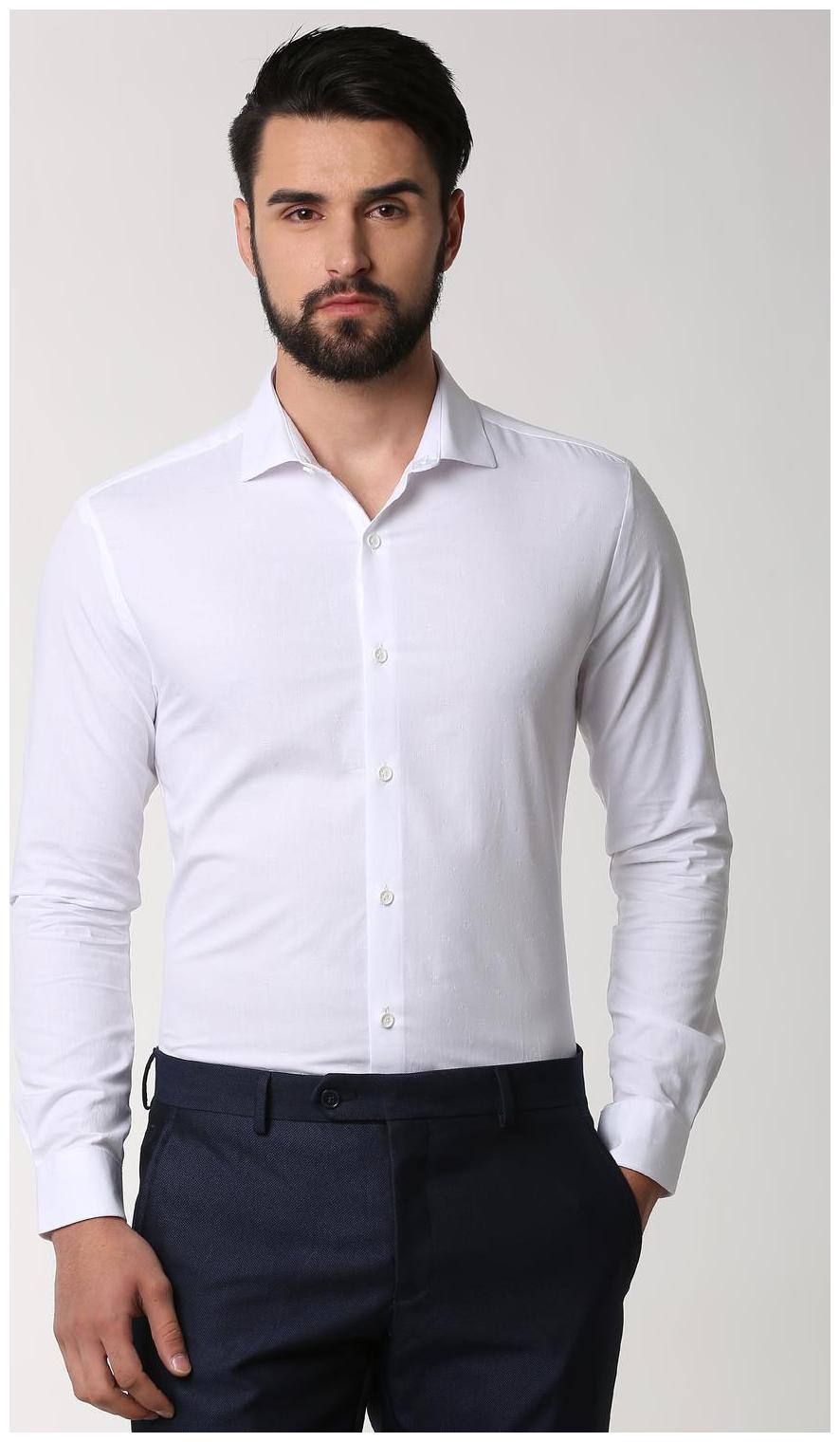

Peter England Men Slim fit Formal Shirt - White