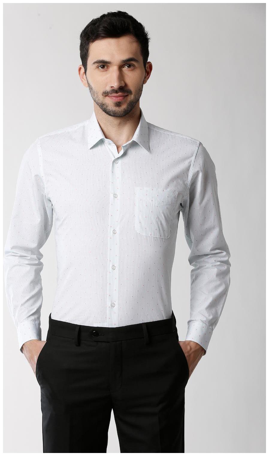 

Peter England Men Slim fit Formal Shirt - White