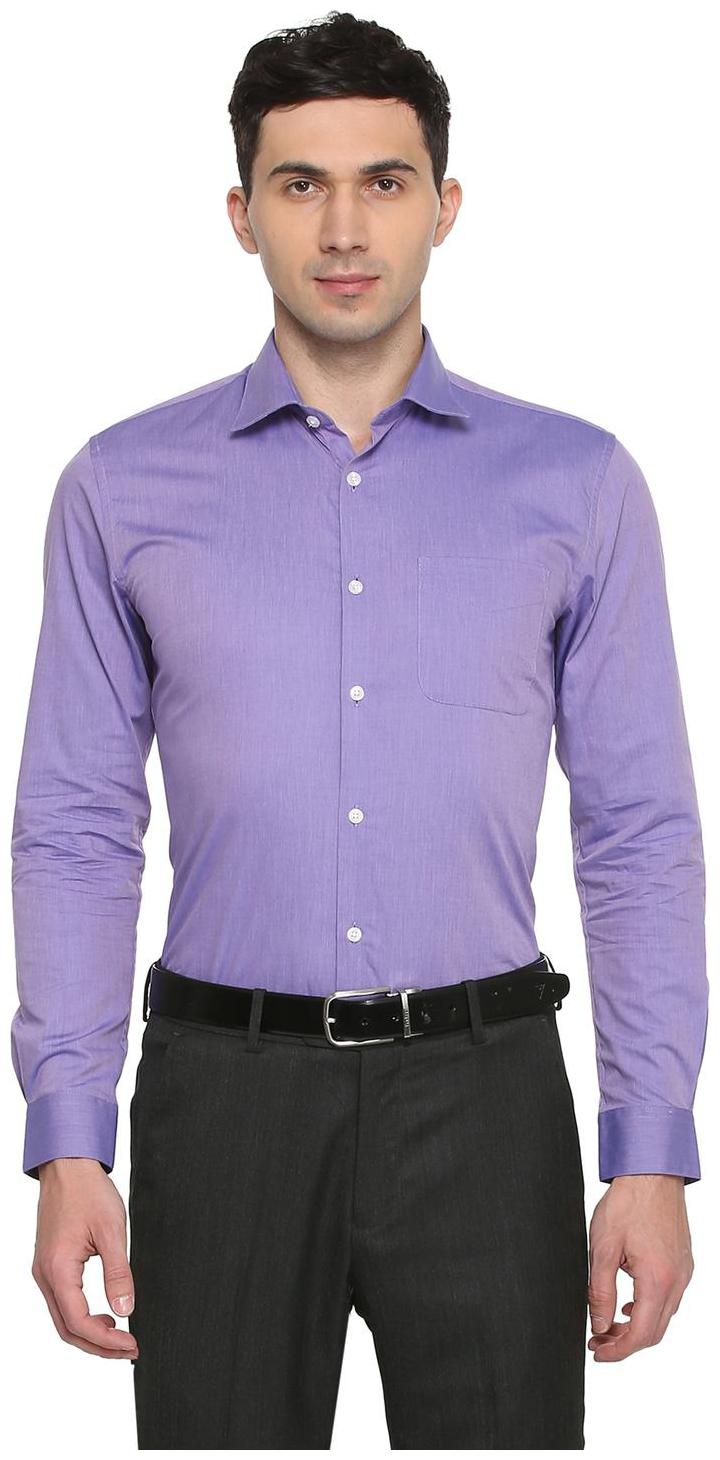

Peter England Men Slim fit Formal Shirt - Purple
