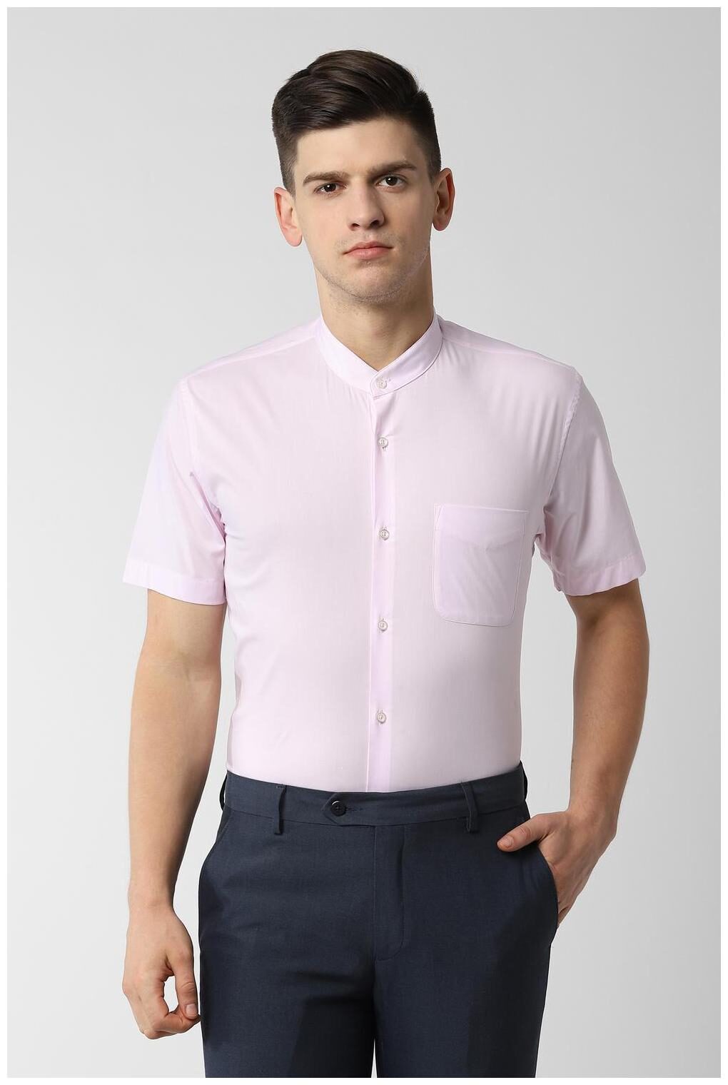 

Peter England Men Slim fit Formal Shirt - Pink