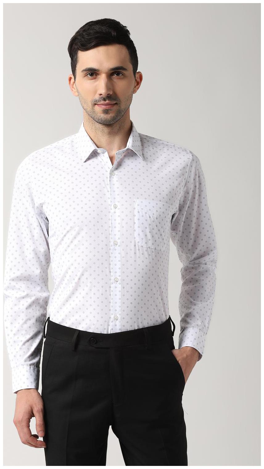 

Peter England Men Slim fit Formal Shirt - White