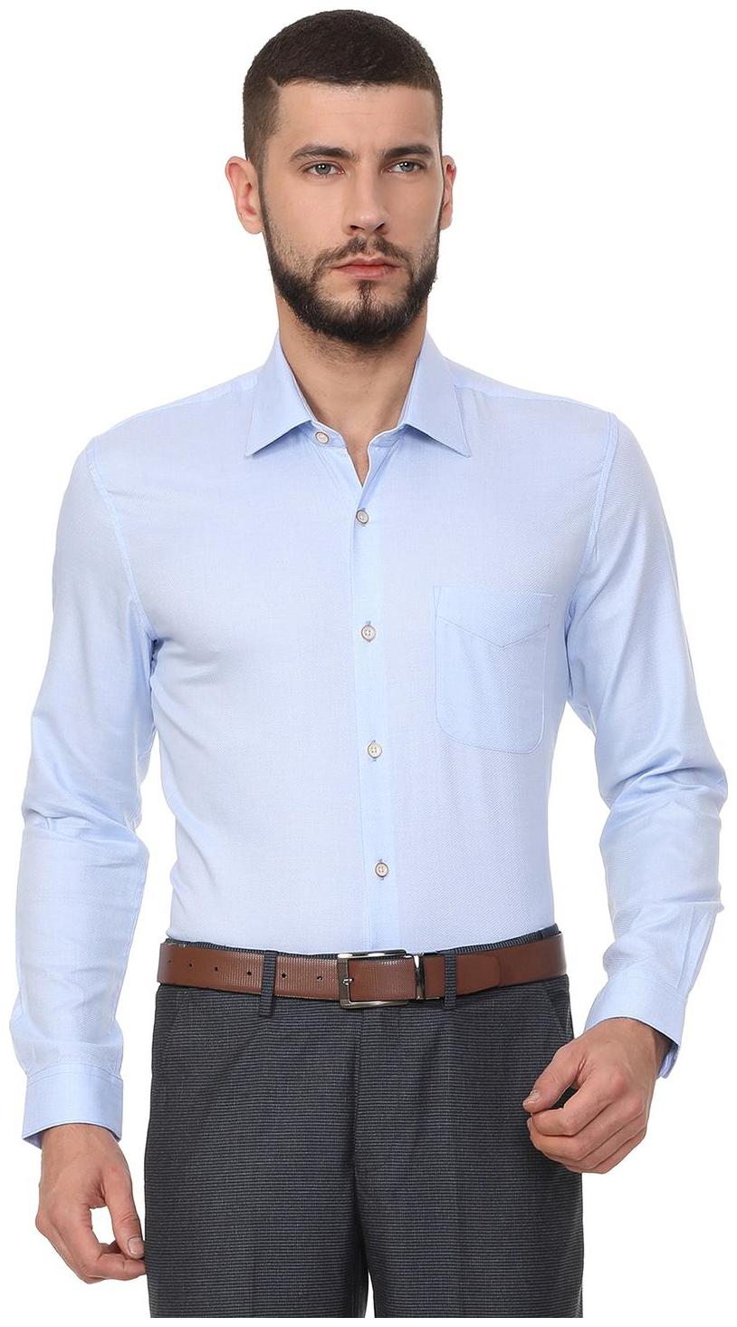 

Peter England Men Slim fit Formal Shirt - Blue