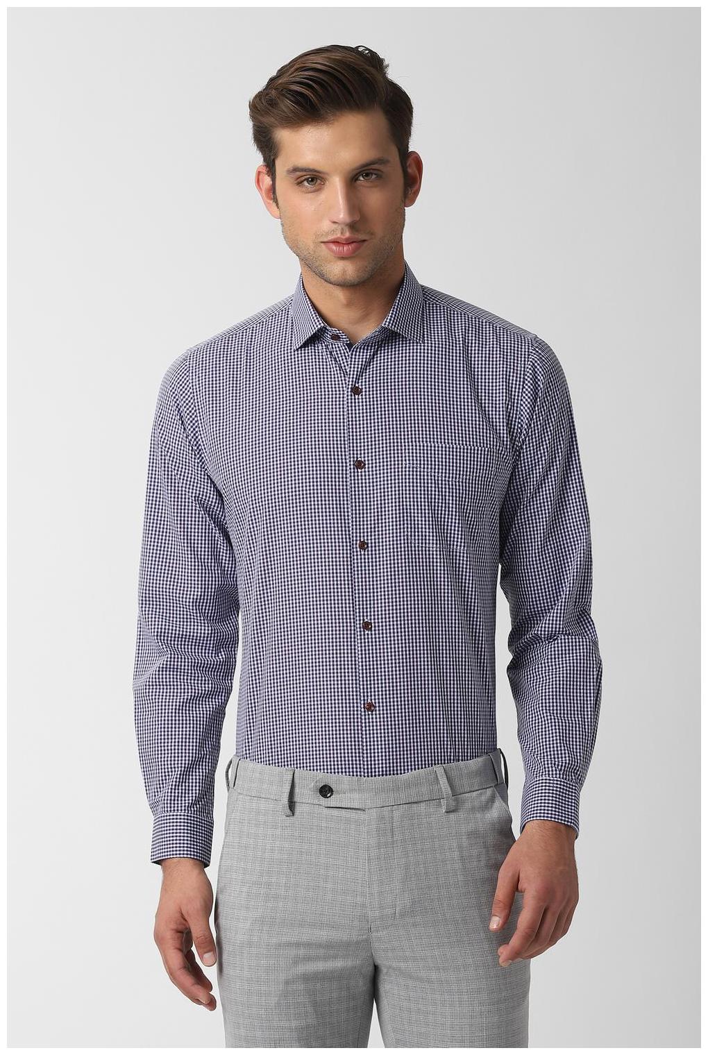 

Peter England Men Slim fit Formal Shirt - Purple