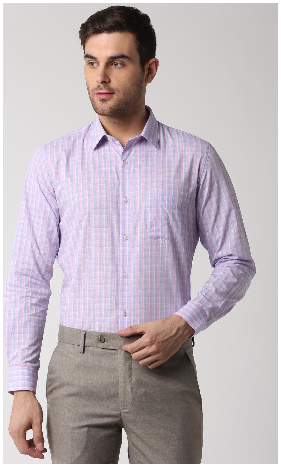 

Peter England Men Slim fit Formal Shirt - Blue