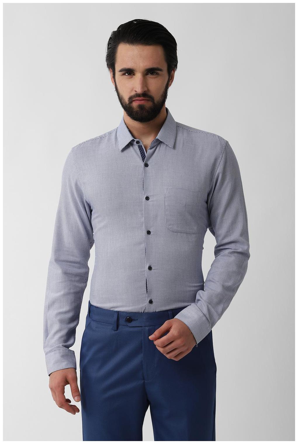 

Peter England Men Slim fit Formal Shirt - Blue