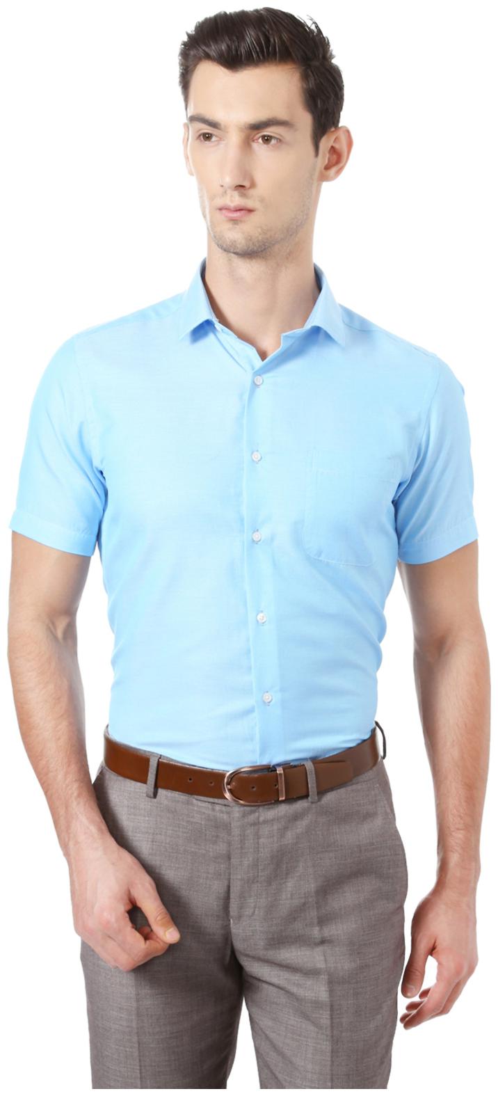 

Peter England Men Slim fit Formal Shirt - Blue