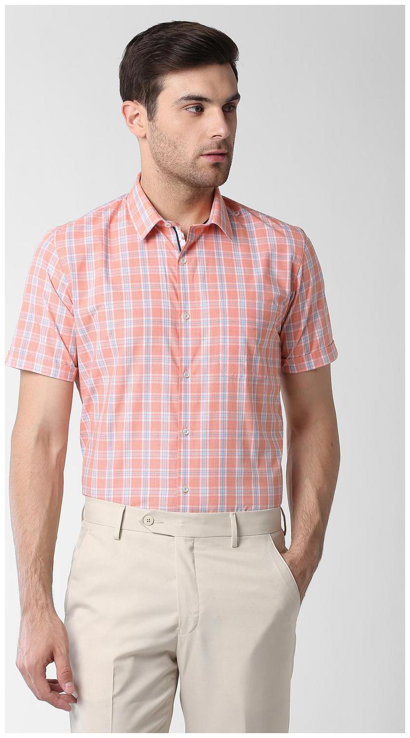 

Peter England Men Slim fit Formal Shirt - Orange