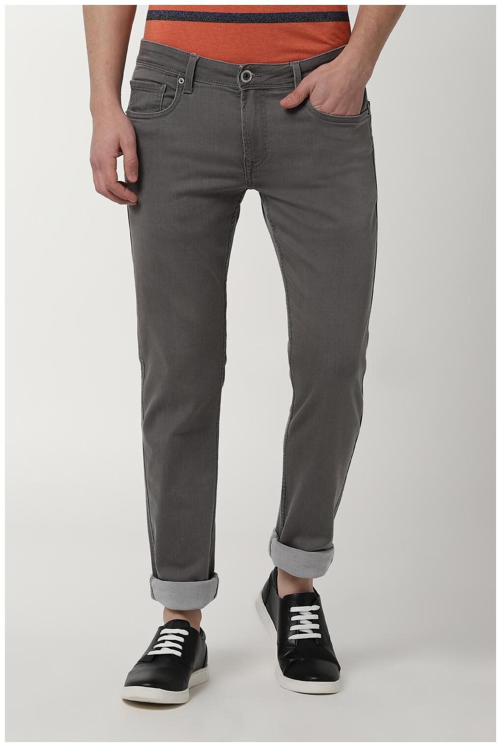 

Peter England Men Grey Skinny Fit Jeans