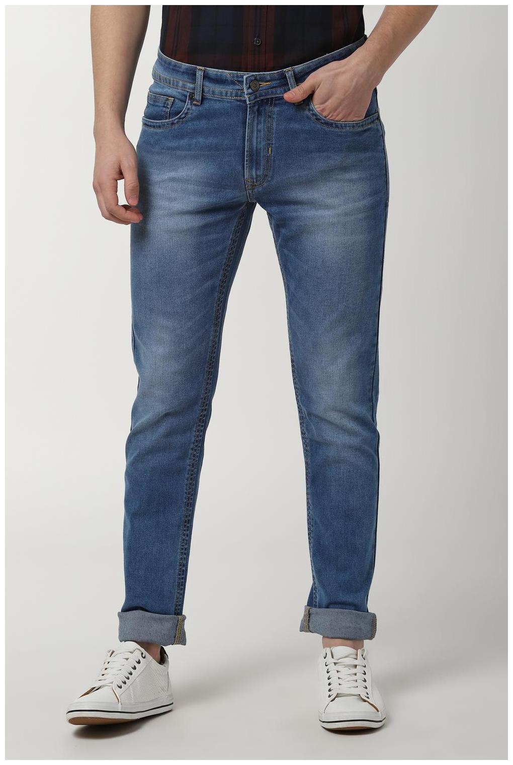 

Peter England Men Blue Tapered Fit Jeans
