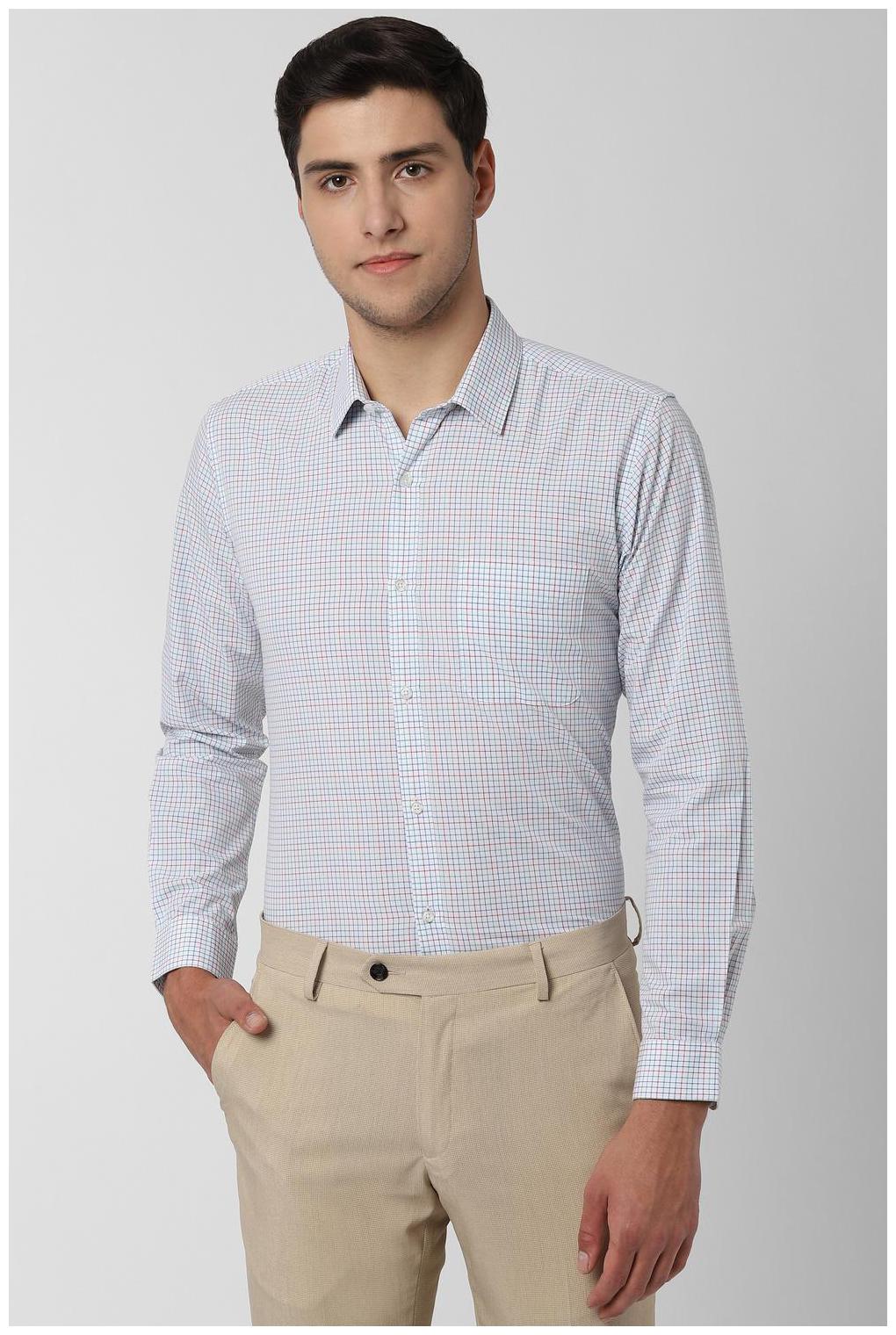 

Peter England Men Slim fit Formal Shirt - Blue